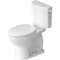 Duravit No.1 PRO Two-Piece Toilet Kit, Right Hand Lever, White D4040400 - alternate 1